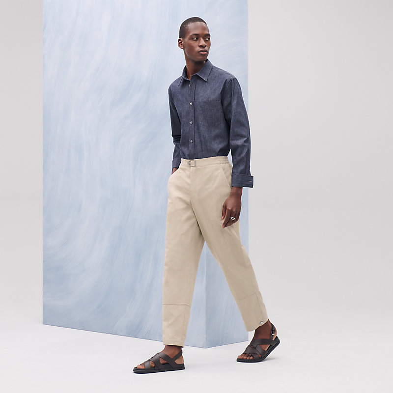 Pantalones Séoul con cierre en forma de estribo