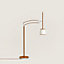 Pantographe reading floor lamp with lampshade, View: Worn, worn, view 1 of 3