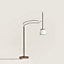 Pantographe reading floor lamp with lampshade, View: Worn, worn, view 1 of 3