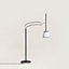 Pantographe reading floor lamp with lampshade, View: Worn, worn, view 1 of 3