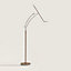Pantographe reading floor lamp with LED ring, View: Worn, worn, view 1 of 4