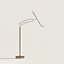 Pantographe reading floor lamp with LED ring, View: Worn, worn, view 2 of 4