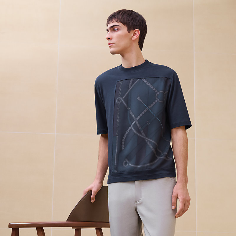 上品♪【HERMES】≪Parcours Sans Faute Decadre≫Tシャツ Hermès Parcours T-Shirt – Limited Edition Black Tee | Mightychic
