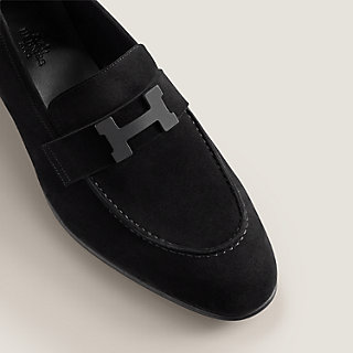 hermes white loafers