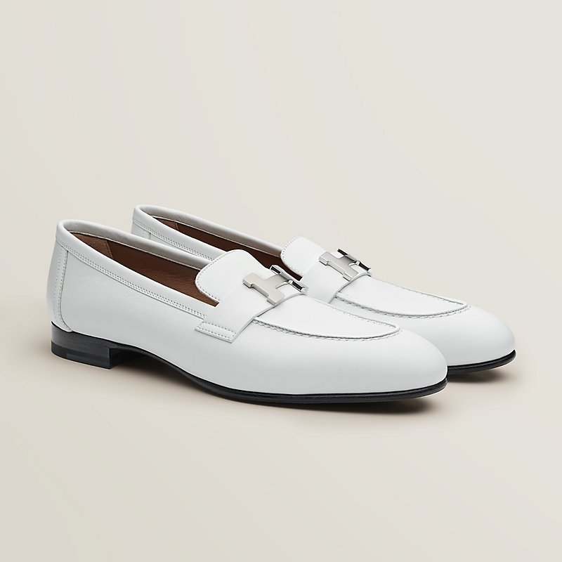 Hermes Women's White Paris Loafer 36 Shoes