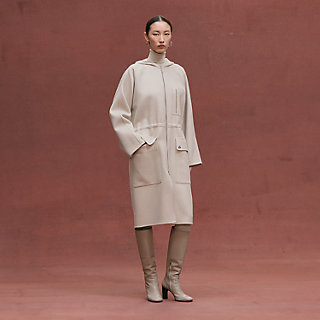 Parka coat - White | Hermès USA