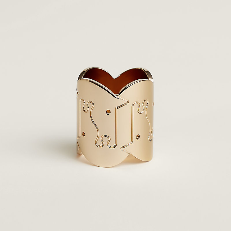 Parthenon scarf ring Black Hermès USA