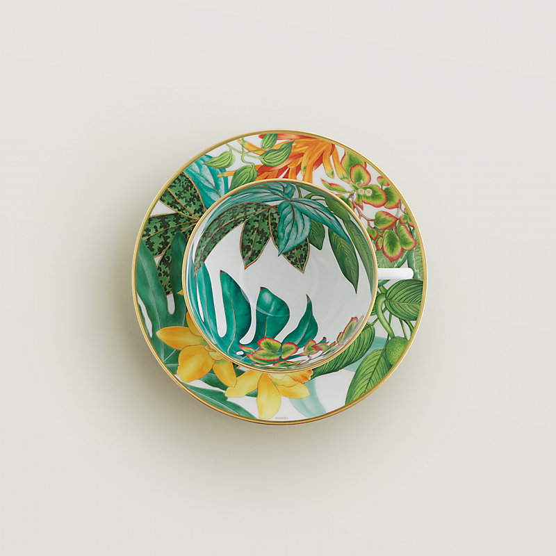 Passifolia breakfast cup and saucer | Hermès USA Passifolia breakfast cup and saucer | Hermès USA