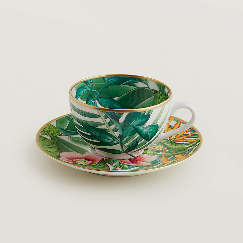 Passifolia tea cup and saucer | Hermès Canada