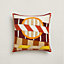 Patchwork Saddle pillow, View: above, above, view 1 of 5