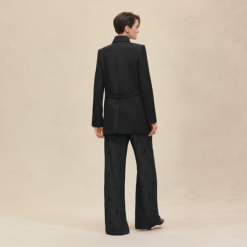 Pea coat - Black | Hermès Macau SAR