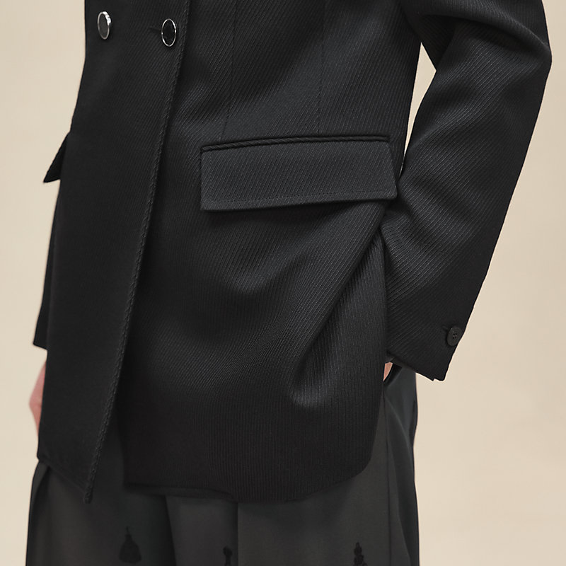 Pea coat - Black | Hermès USA