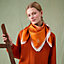 Petit Duc double face scarf 90, View: Worn, worn, view 2 of 5