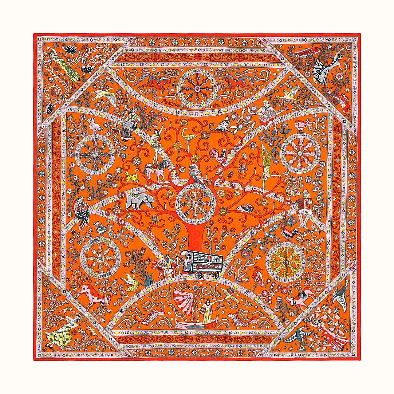 hermes rose scarf