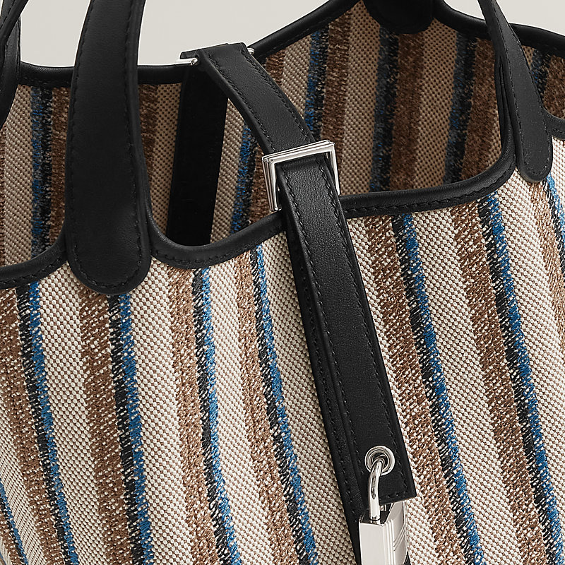 HERMÈS サックルコ エルメス サックルコMM トワルアッシュ×レザー ベージュ