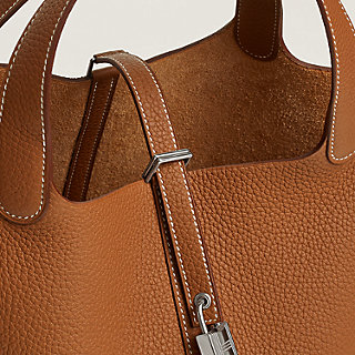 Hermes Picotin Handbags, Brown