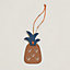 Pineapple and leaf charm, View: front, front, view 2 of 6