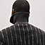 "Pinstripe" mock neck sweater, View: Worn, worn, view 7 of 7
