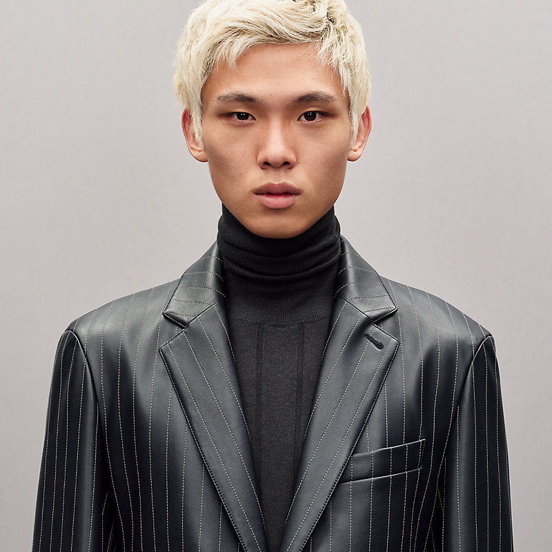 "Pinstripe" Stadium jacket, long model
