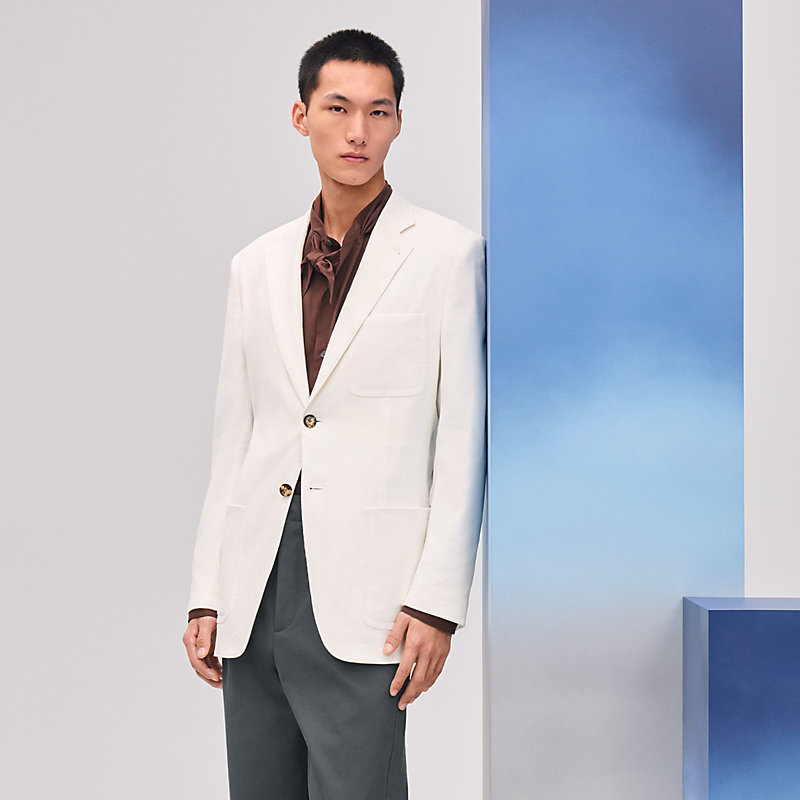 【洗練されたデザイン】HERMES 上品 ジャケット ≪pique plie≫ Pique plie