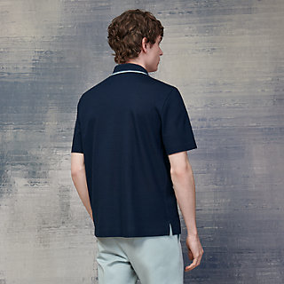 トップス HERMES Skipper Polo Shirt 中古・古着通販】HERMES (エルメス) スキッパーニットポロシャツ