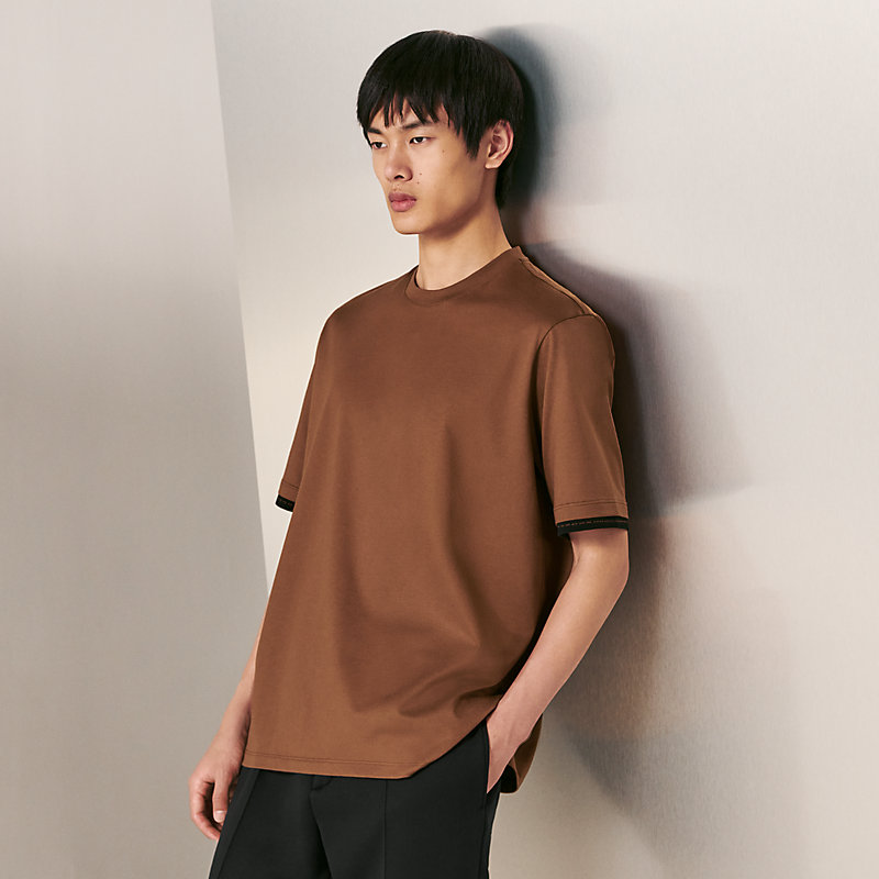 brown cotton t shirt