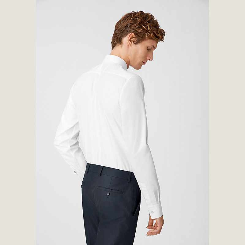 Plain cotton poplin shirt