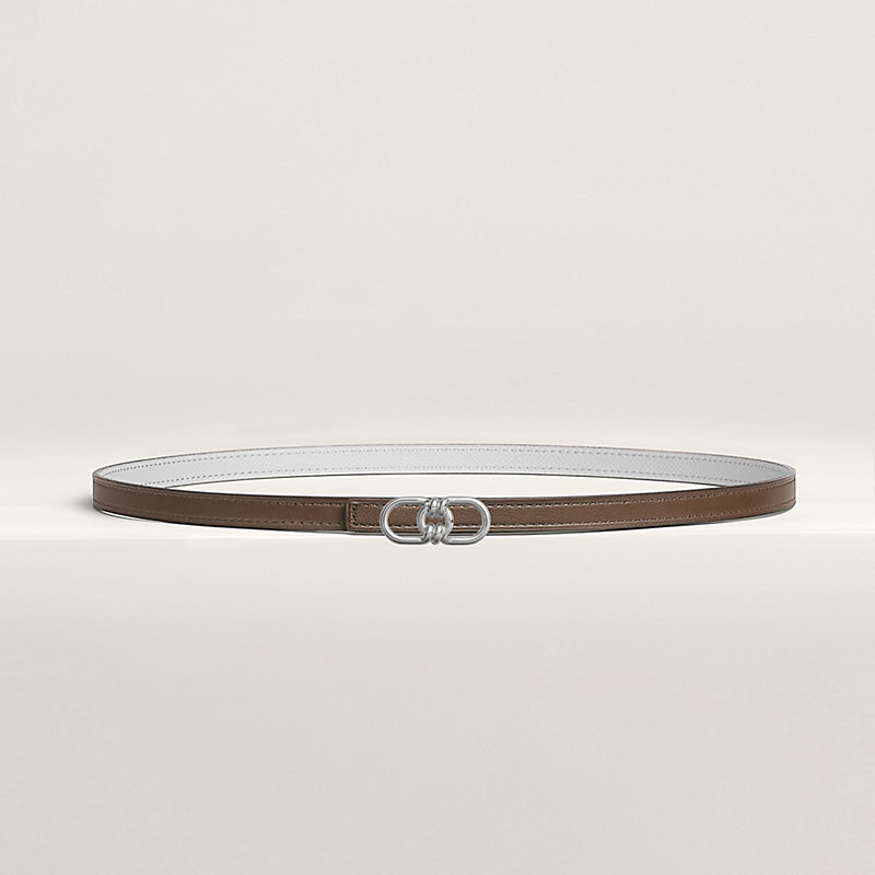 Plaisance belt buckle & Reversible leather strap 13 mm