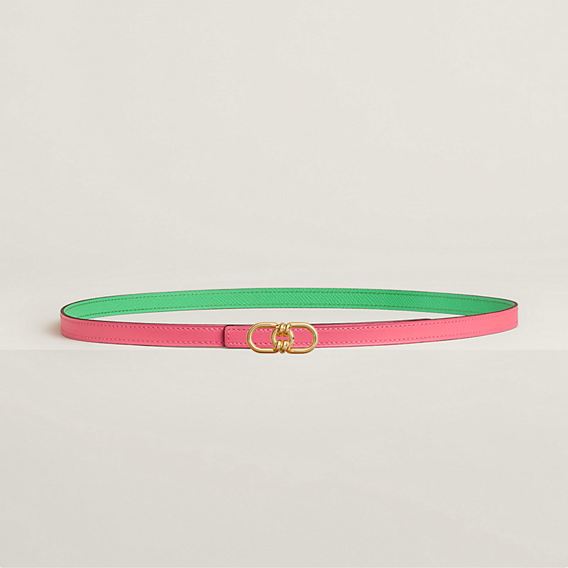 Plaisance belt buckle & Reversible leather strap 13 mm