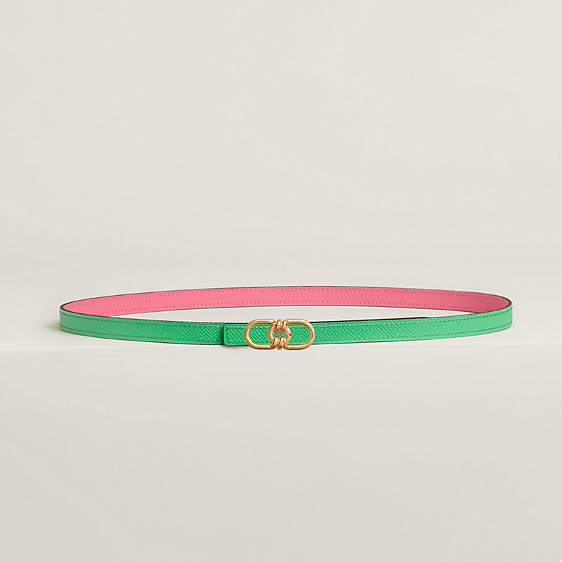 Plaisance belt buckle & Reversible leather strap 13 mm