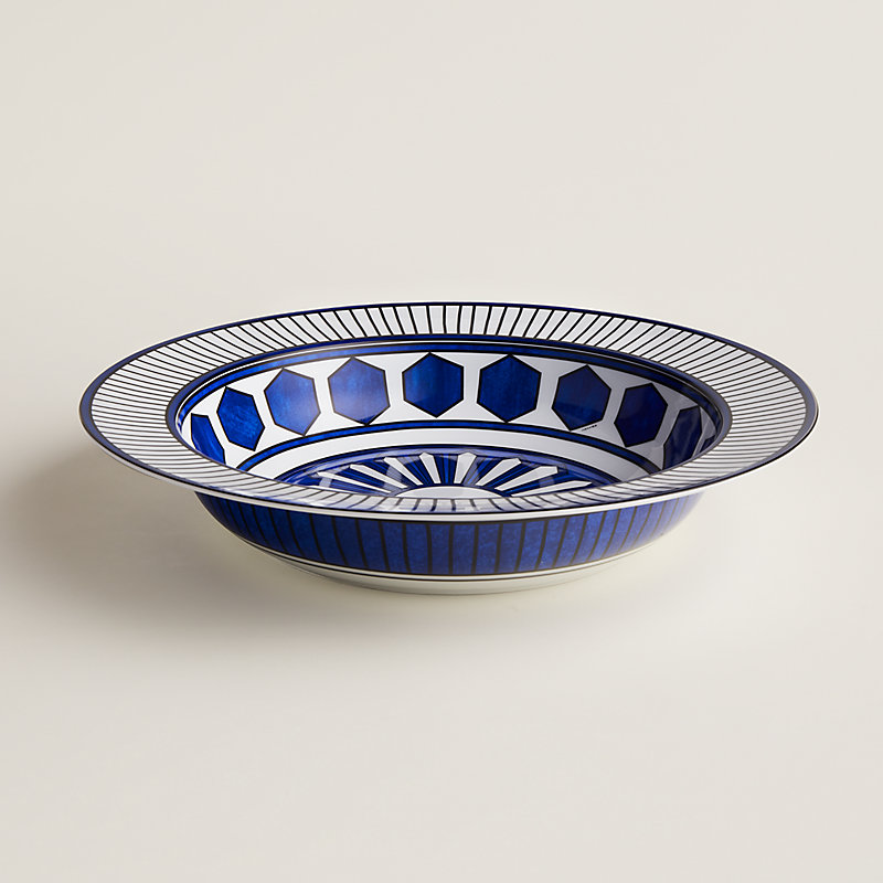 Plat rond creux Bleus d'Ailleurs, grand modèle