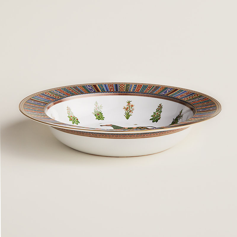 Plat rond creux Cheval d'Orient, grand modèle