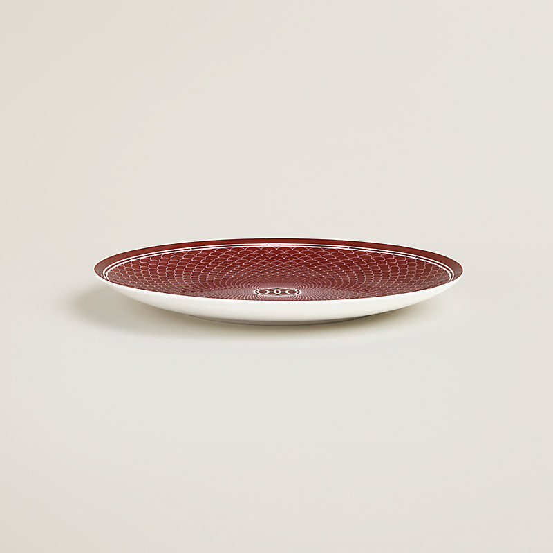 Plato de postre H Déco rojo n°2