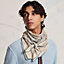 Please Hold The Line scarf 100, View: Worn, worn, view 3 of 4