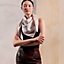 Please Hold The Line scarf 90, View: Worn, worn, view 2 of 3