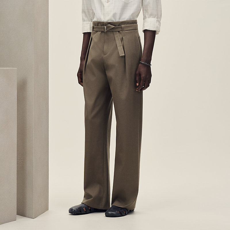 パンツ Hermes Wool Slacks Pants HERMES(エルメス) suede touch trousers/スウェードタッチトラウザー