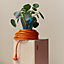 Pleated plant pot cover 10&nbsp;cm, View: Worn, worn, view 1 of 3