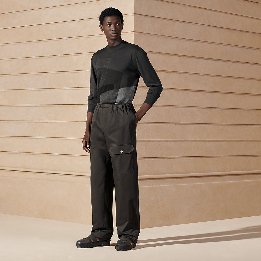Pleated Raspail cargo pants | Hermès Canada