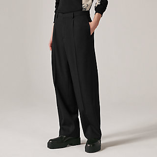 Eri Silk Easy pleated pants with cross pockets. – URA MAKU