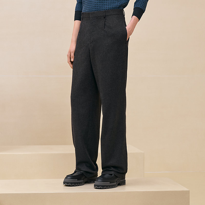 旅行にも◎しわ加工が夏らしい１着HermesPleated Raspailパンツ Pleated Raspail pants | Hermès UK