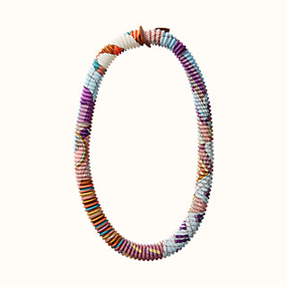 hermes silk necklace