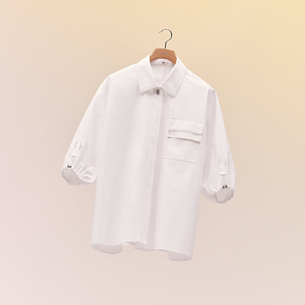 hermes white shirt