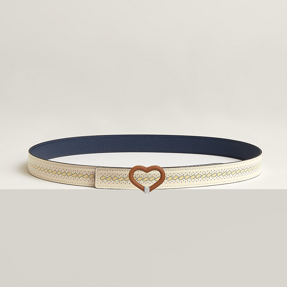 Plein Coeur belt buckle & Bandana leather strap 24 mm