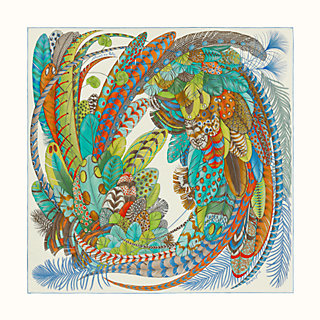 hermes scarf plumes en fete