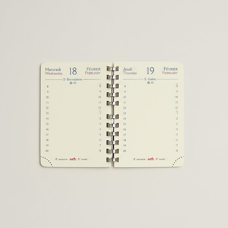 PM quarterly agenda refill 2026 | Hermès USA