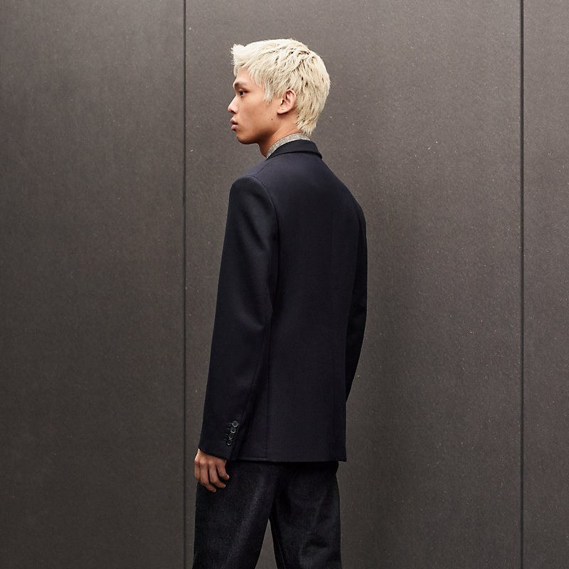 "Poche cuir" Stadium Relax jacket