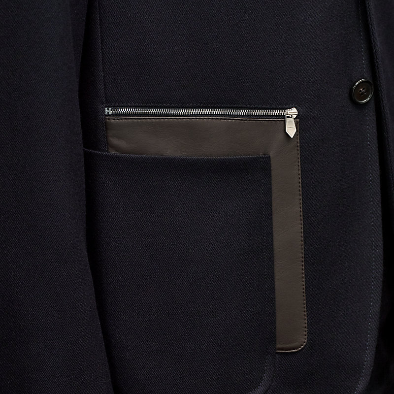 "Poche cuir" Stadium Relax jacket