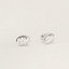 Point Sellier earrings, small model, View: front, front, view 1 of 2