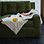 Points et Plans blanket, View: Worn, worn, view 2 of 6