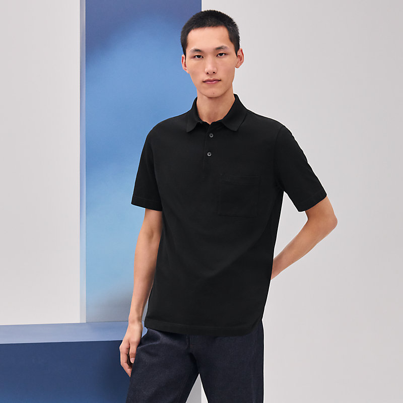 Polo con botones broderie H